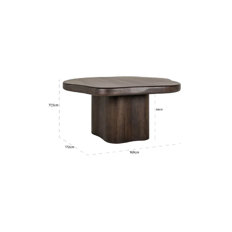 Dining Table Solid Wood Dining Table, 31"H x 60"L x 60"W