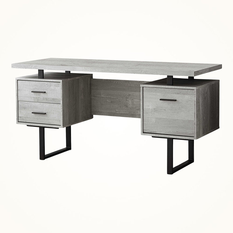Bureau d'ordinateur 2 tiroirs Frey