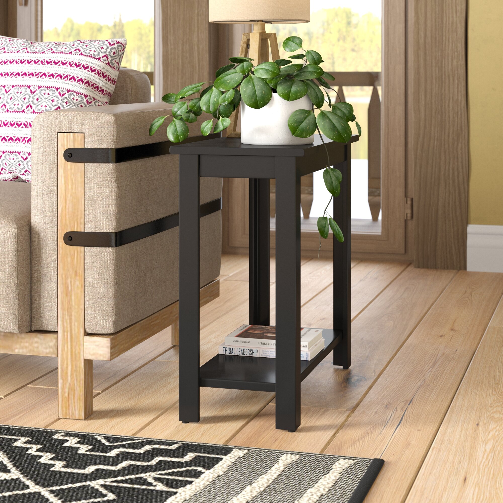 Espresso end tables for 2024 living room