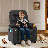 Goggans Kids Recliner with Anti-Tilt, Cup Holder-228047091