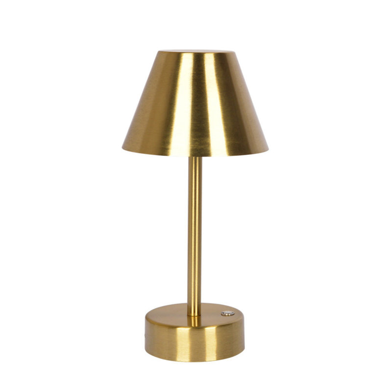 Lampe de table à DEL rechargeable Elegance, Doré, Laiton antique