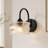 1-Light Armed Sconce with Glass Shade