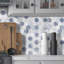 Carreau de mosaïque auto-adhésif en pierre nid d'abeille 11,3 po x 11,4 po-87376182