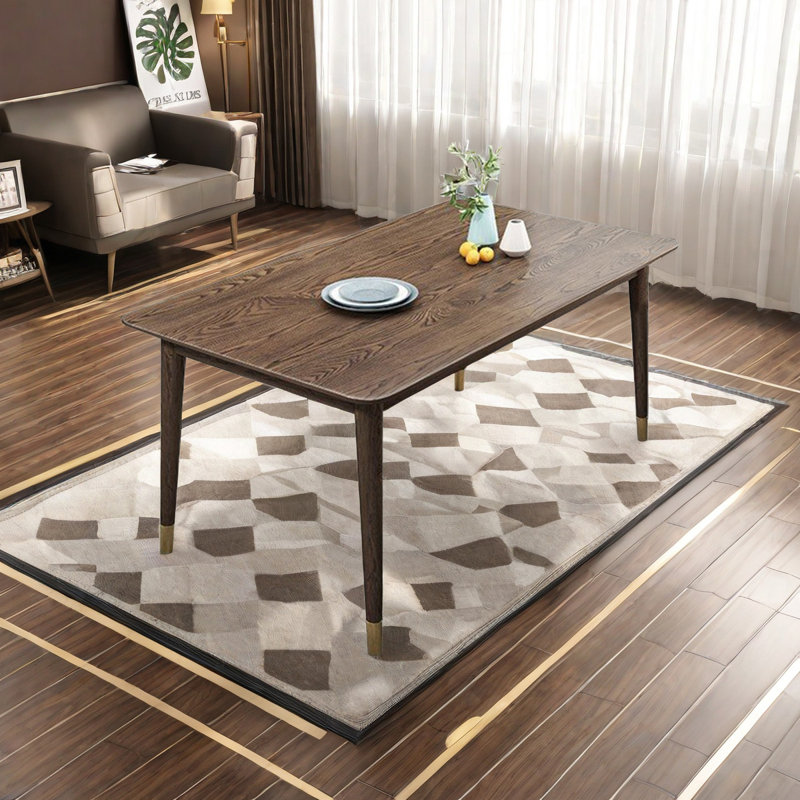 Chavaree Ash Solid Wood Top Dining Table, 31.5" W x 62.99" L