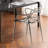 Black Solid back Plastic Chair(Set of 2)