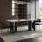 Light luxury rectangular rock plate dining table-106973292