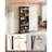 Media Storage Cabinet, 8-Tier DVD Shelf Organizer, 22.01 x 8.74 x 50.98 in Multimedia Storage Organizer for CDs, DVDs, Books and Games, CD Shelf for Living Room, Home Office, Recording Room-1883389330