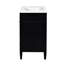 Meuble-lavabo de 30 po avec lavabo supérieur, meuble-lavabo moderne avec 2 tiroirs et tiroir escamotable, meuble-lavabo simple-102697657