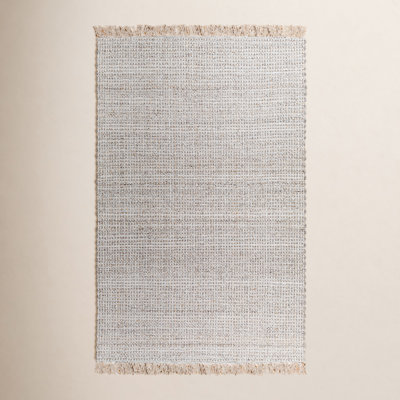 Viewcrest Hand-Woven Taupe Striped Rug