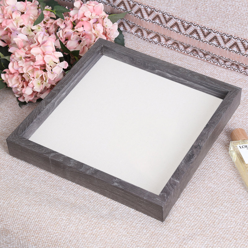 Adreian Matte Shadow Box Picture Frame, 12" x 12", Black