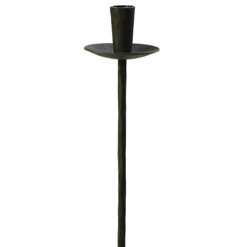 Garden Stake Iron Candleholder