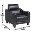 Fauteuil inclinable électrique Goldenray - noir