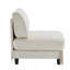 Canapé sans accoudoirs en velours - beige-978346740