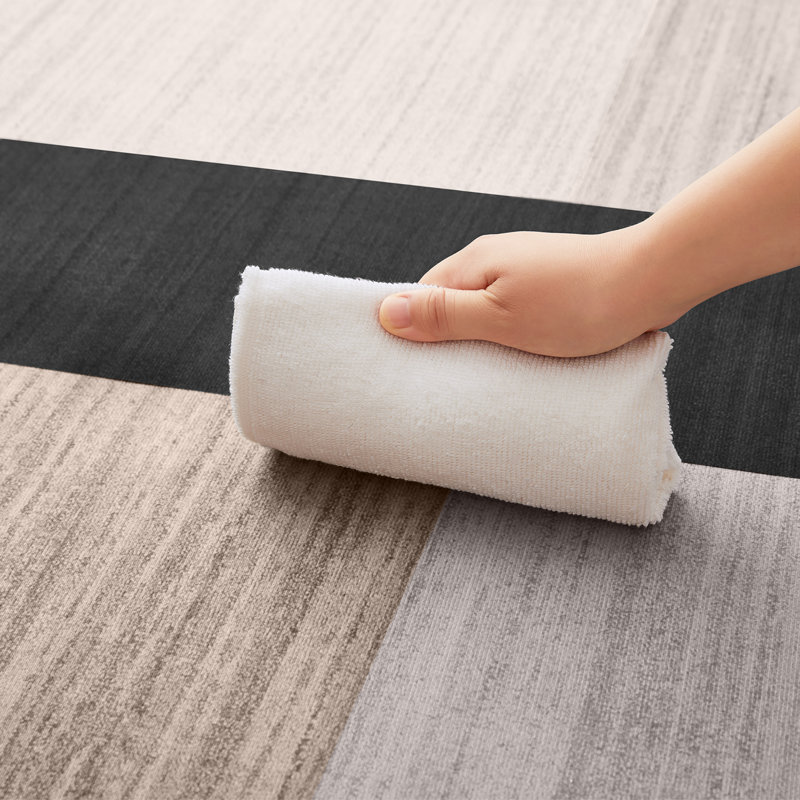 Abstract Machine Printed Shag Area Rug, Rectangle 120 x 170 cm
