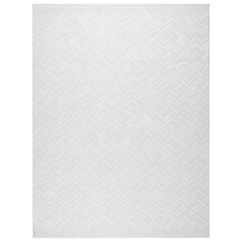 Zig Washable Rug, Cream, 6'5" x 9'