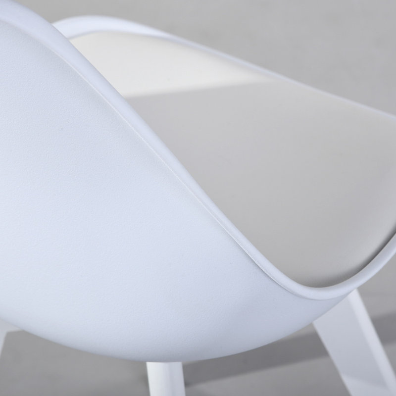 Abella 46cm H Upholstered Dining Chair, White