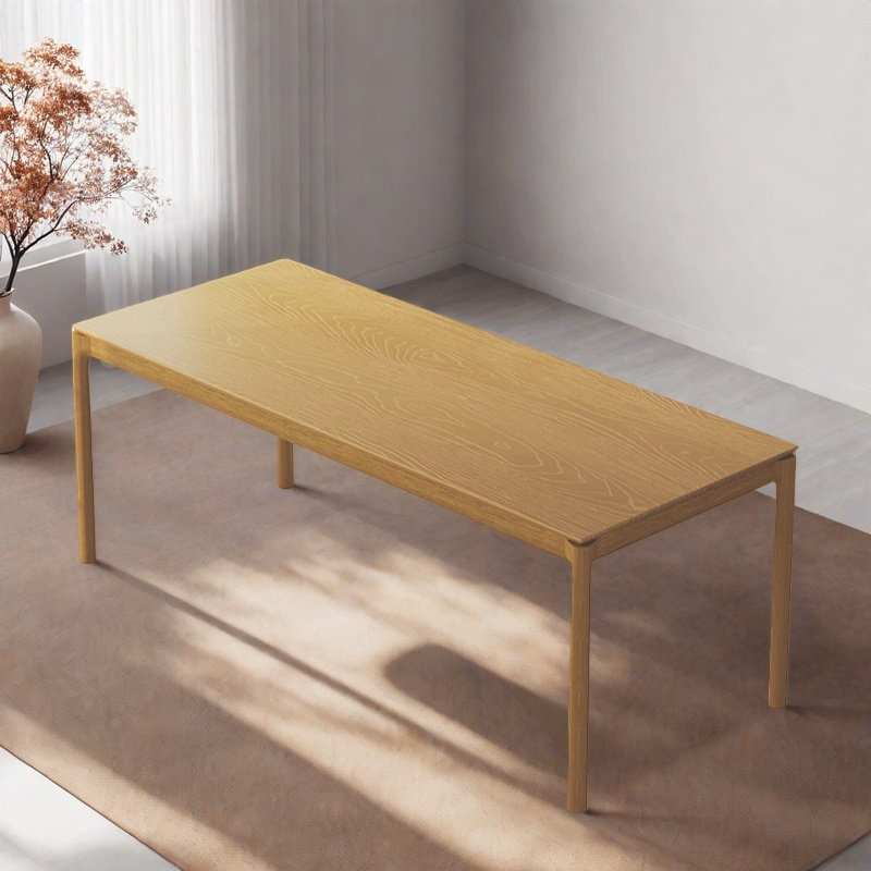 Table de salle à manger rectangulaire de style nordique, H 29,50 po x L 78,7 po x l 31,4 po