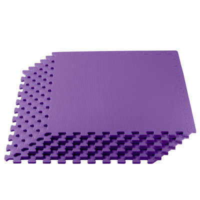 1/2" Thick Multipurpose Foam Floor Tile 100 Square Feet (25 Tiles)