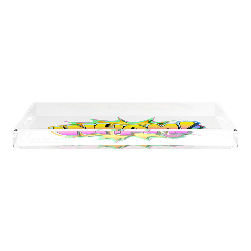 Plateau décoratif rectangulaire Wham, 22.5"W x 14.5"D x 2"H