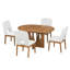 Ensemble de table de salle à manger extensible 5 pièces Modern Modern-675474402-675474403