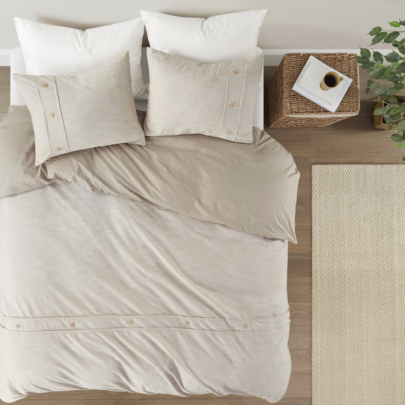 Housse de couette très grand / très grand en coton biologique - Natural Relax Fresh