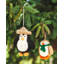 Felted Festive 4.5'' Handmade 100% Wool Animals Shatterproof Holiday Shaped Ornament