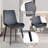 Dining Chairs Faux Leather for Kitchen Dining Room, Comfortable Mid Century Modern Chair with Metal Legs, Upholstered Side Chair for Livingroom-968941176-1001225533