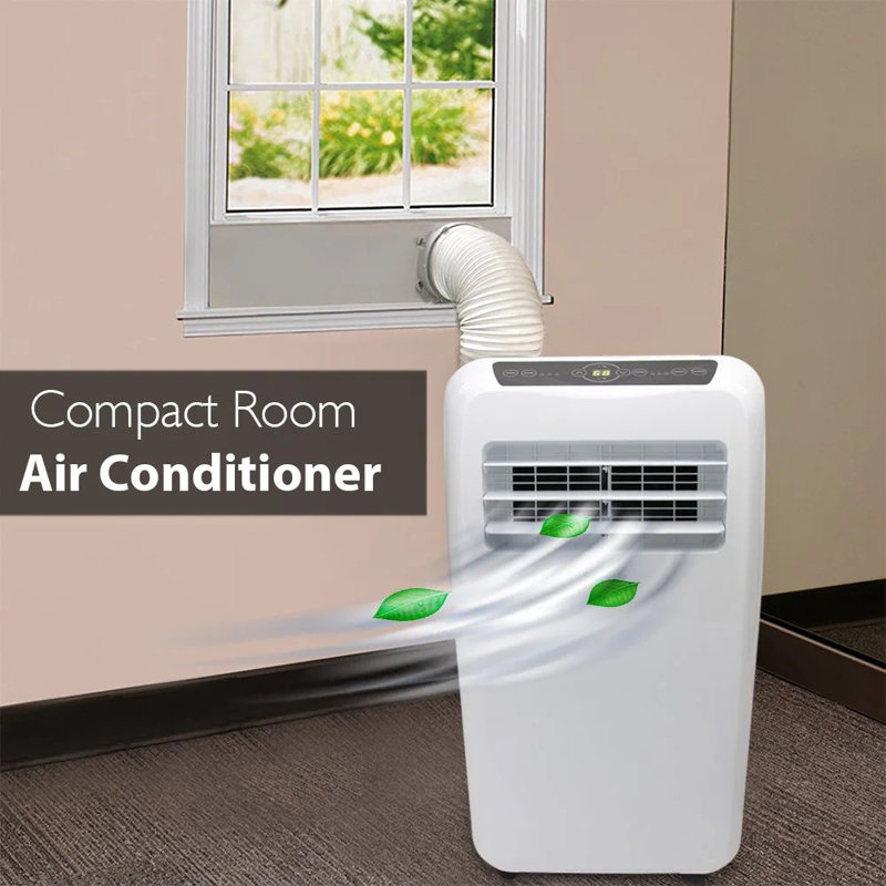 SereneLife 12,000 BTU White Portable Air Conditioner with Remote