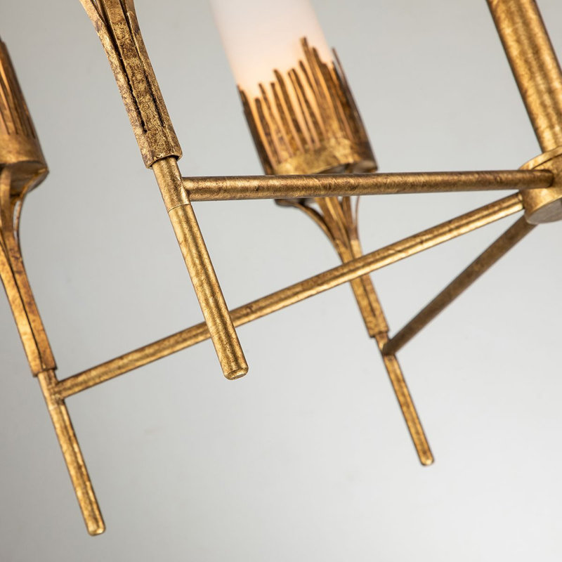 Sawgrass 9 - Light Unique Classic Chandelier, Gold Leaf