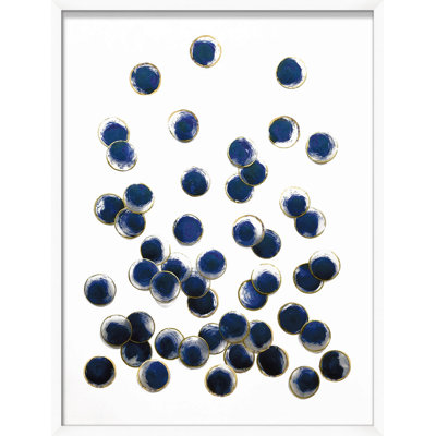 Large Indigo Spray 1 Print