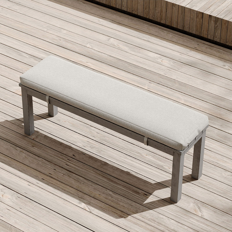 Deidre Outdoor Bench, Gray