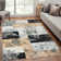 Modern Machine Washable Foldable Rug with Rubber Backing Non-Slip Mat for Living Room Bedroom Living Room