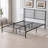 Modern Horizontal Slat Metal Bed Frame with Headboard and Footboard-1348365069-1348365056