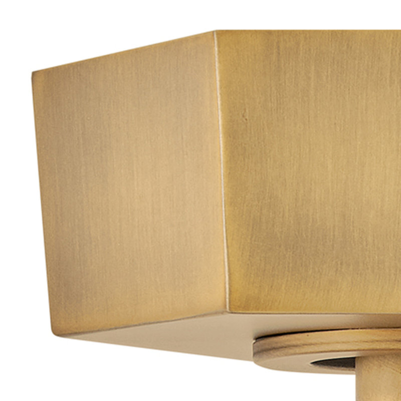 Facet Semi-Flush Mount Conversion Kit for the Downrods Ceiling Fan, Gold