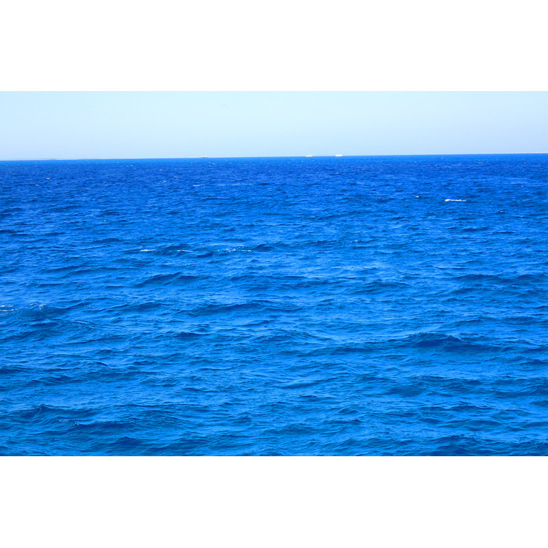 Blue Water Sea - Wrapped Canvas Print, 30cm H x 46cm W x 3.8cm D