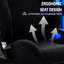 Anman Flight Sim Cockpit with Black Seat Fit HOTAS Warthog T150 Logitech X56, Not Include Steering wheel & Wheels & Pedals and Shifter Handbrake