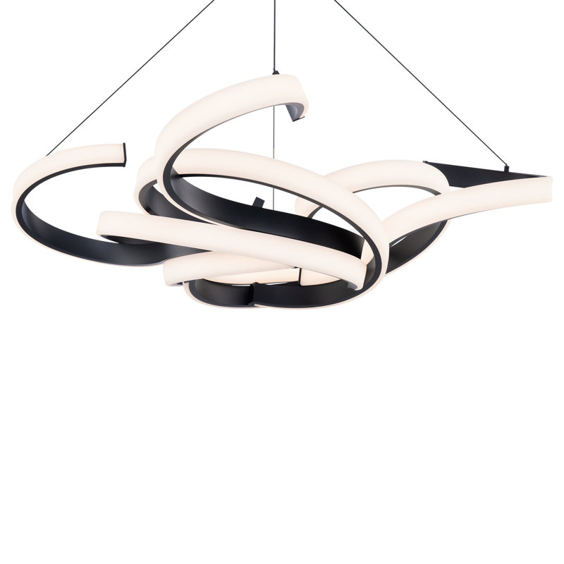 Luminaire suspendu tissé à DEL