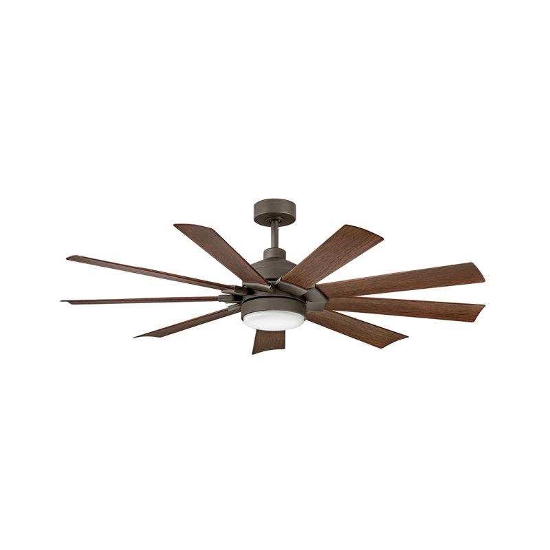 Ventilateur DEL 60 "Turbine, Bronze mat métallique