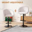 Swivel Upholstered Adjustable Height Bar Stool-951890592