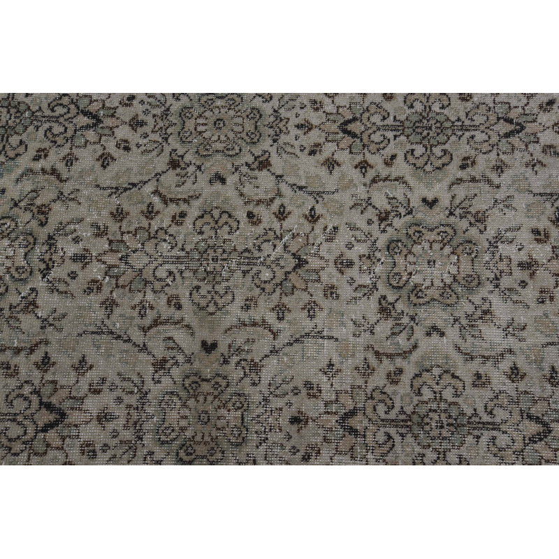 Tapis rétro, tapis marocains bruns, tapis 3,8 x 6,9 pieds, tapis Anatolian, tapis turcs