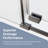 56-60" W x 60" H Frameless Shower Door Single Sliding Soft-Close with 5/16"(8mm) Tempered Glass-112928275