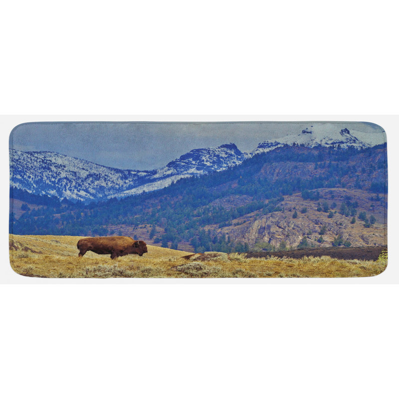 Rustic Synthetic Kitchen Mat