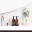 Ensemble de distributeur de savon, contenant un distributeur de mains et de lotion avec pompe. Parfait pour le décor de salle de bain d'invité.-1019414189