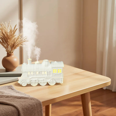 Train Humidifier Mist Outlets 300ml Capacity Cool Mist Diffuser Train To Improve Air For Bedroom Office Desktop With 2/8 Hours Timing Function