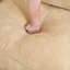 Chenille de blé en forme de L modulaire 3 avec repose-pieds mobile, coussins enveloppants et d'accoudoirs, rangement caché, adaptable à différents styles de décoration intérieure en forme de croissant, tiroirs de rangement, teinte pour l'intérieur-121368816