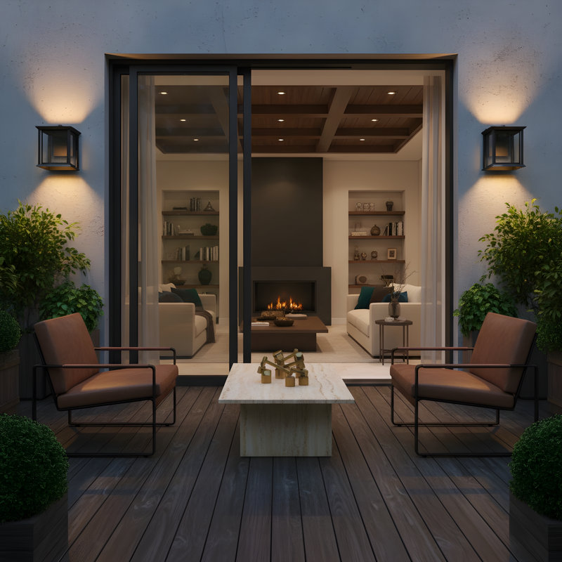 Audley Small Lantern from Generation Lighting , Textured Black, Transparent