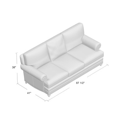 Carrado 87.5'' Leather Sofa