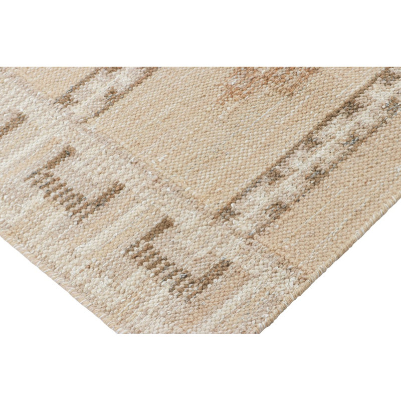 Scandinavian Wool Geometric Area Rug, Runner 2'6" x 8'
