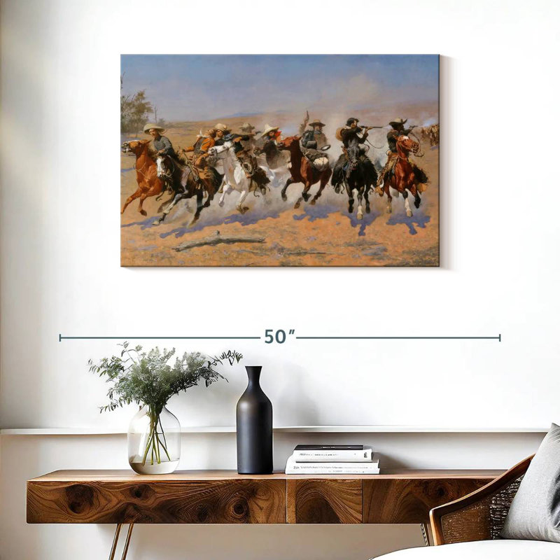 Lelar A Dash For The Timber, 24" H x 36" W
