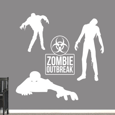 Ensemble de décalcomanie murale zombie